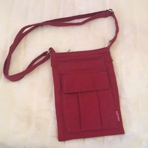 Red crossbody bag